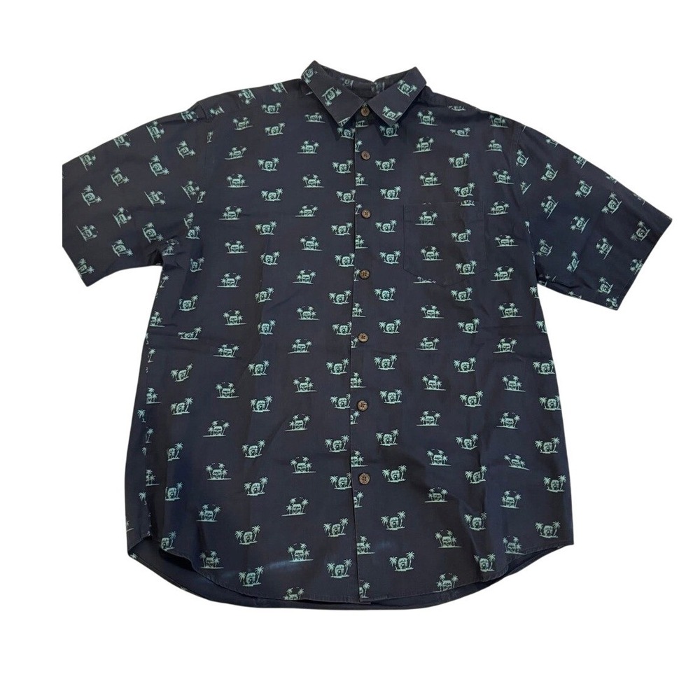Havaianas Dark Blue Casual Shirt with Teal‎ Accents